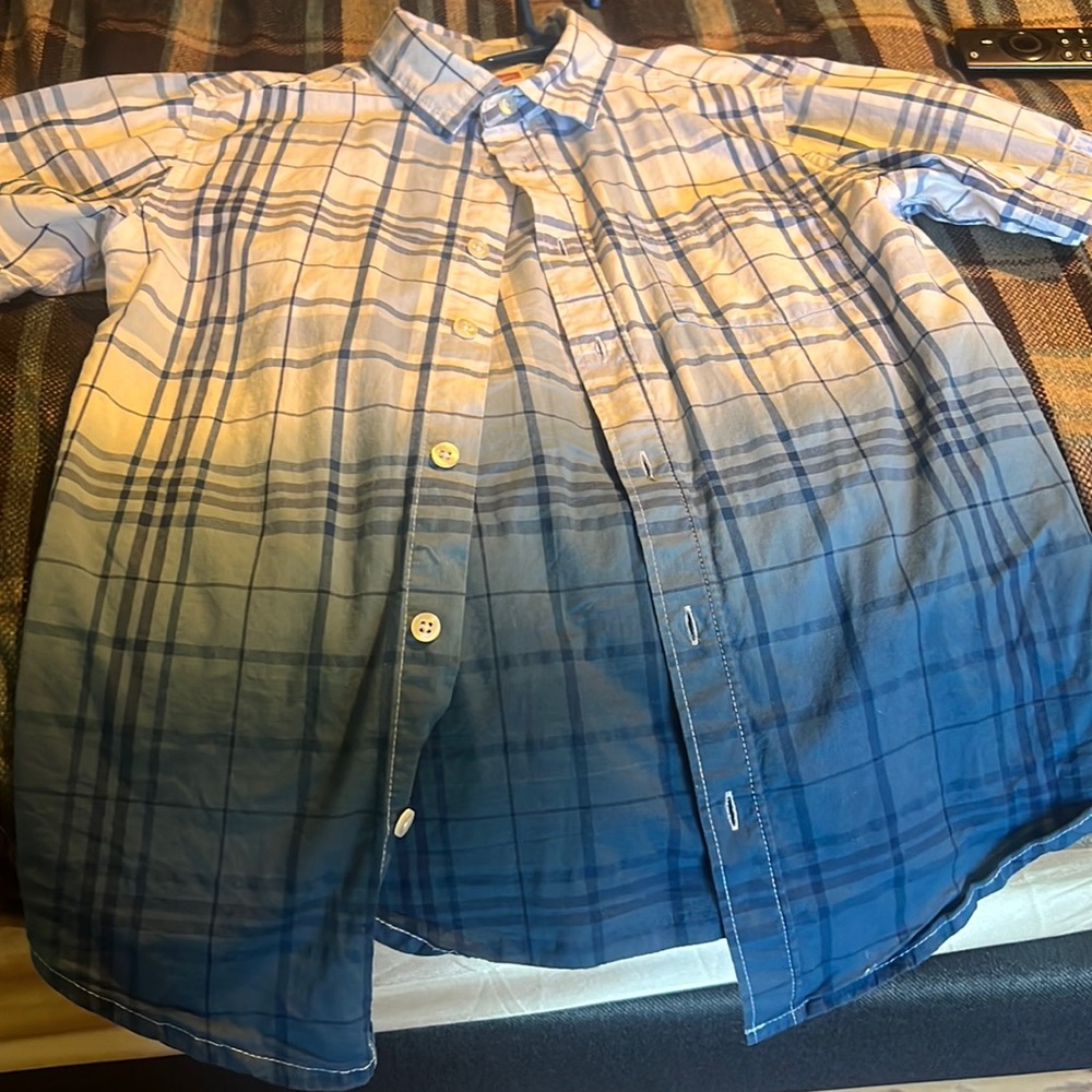 A Plaid boys shirt
